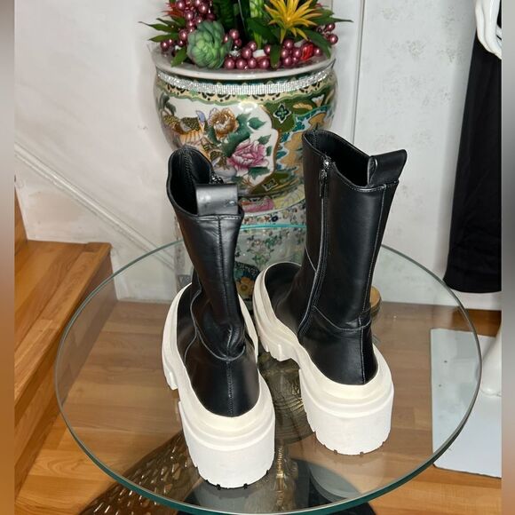 EQUITARE Women's Black Arlene Boots Black with White Sole - Picture 6 of 8